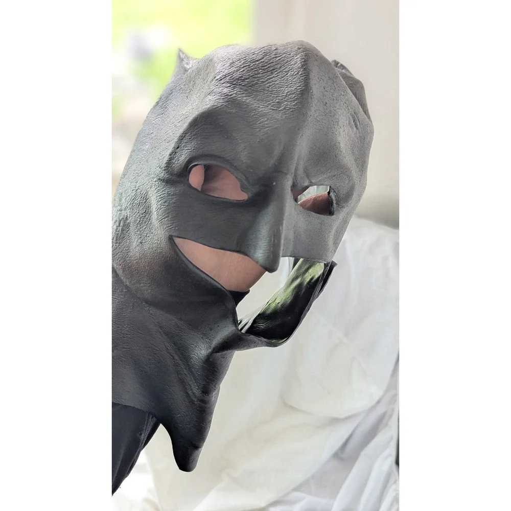 DC Comics Batman‎ Full Vinyl Mask Cowl Black Superhero Cosplay 32671 2016